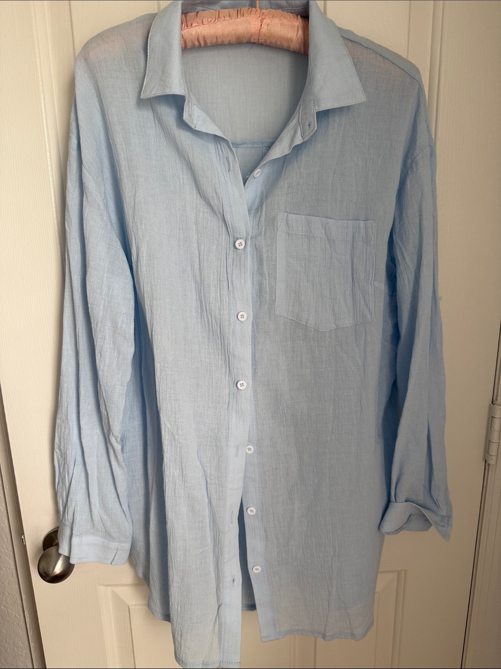 Light Blue Women’s Coverup or Shirt